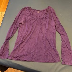 The Loft long sleeve crinkled tshirt